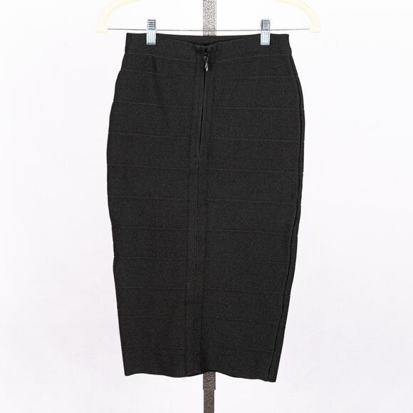 Ten Babaton Aritzia Women's Stretch Pencil Skirt SMALL Classic Black Minimalist - Picture 3 of 6